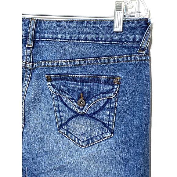 Delias Reese Bermuda Jean Shorts Juniors 11/12 Vintage Y2K Casual Preppy Stretch - Picture 3 of 11